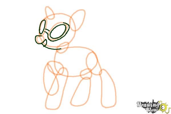 How to Draw DJ Pon-3 from My Little Pony Friendship is Magic - Step 5