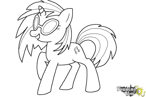 how to draw dj pon 3 from my little pony friendship is magic step 9