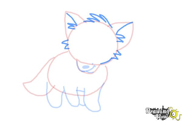 How to Draw a Wolf For Kids - Step 7