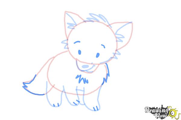 How to Draw a Wolf For Kids - Step 8