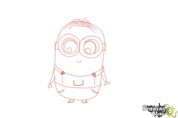 How to Draw a Chibi Minion - Step 8
