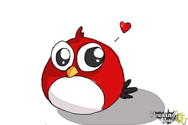 How to Draw a Chibi Angry Bird - Step 9