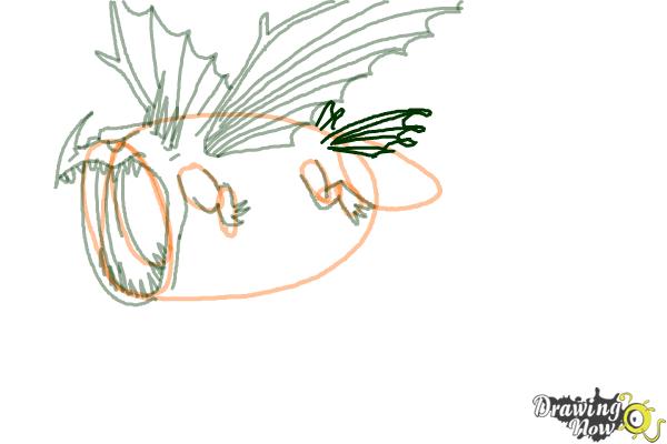 How to Draw a Thunderdrum Dragon from How to Train Your Dragon - Step 5