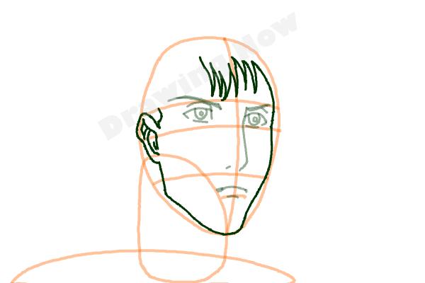 How to draw Bertolt Hoover from Shingeki no Kyojin - Step 5 How to draw Bertolt Hoover from Shingeki no Kyojin - Step 5