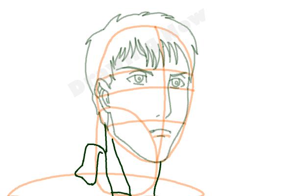 How to draw Bertolt Hoover from Shingeki no Kyojin - Step 7