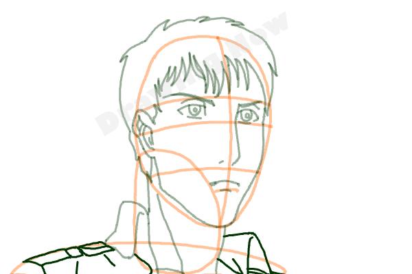 How to draw Bertolt Hoover from Shingeki no Kyojin - Step 8 How to draw Bertolt Hoover from Shingeki no Kyojin - Step 8