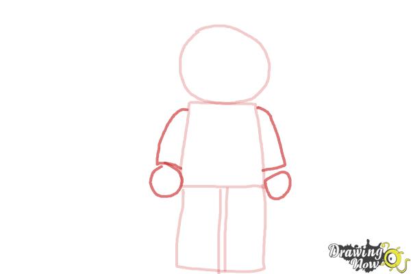 How to Draw The Panda Guy from The Lego Movie - Step 3
