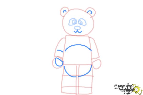 How to Draw The Panda Guy from The Lego Movie - Step 6