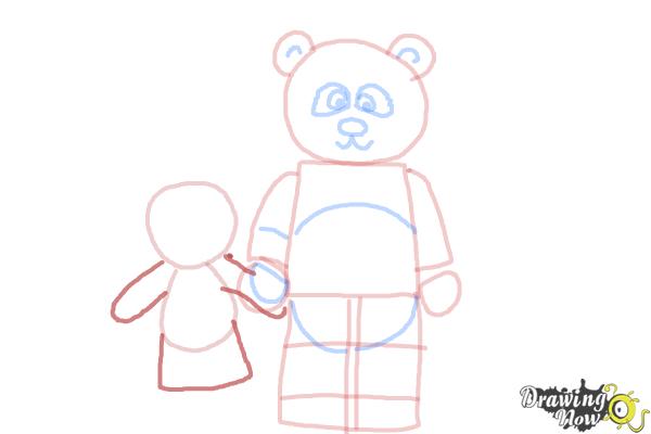 How to Draw The Panda Guy from The Lego Movie - Step 8