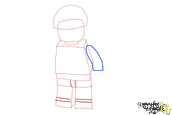 How to Draw Bad Cop from The Lego Movie - Step 6