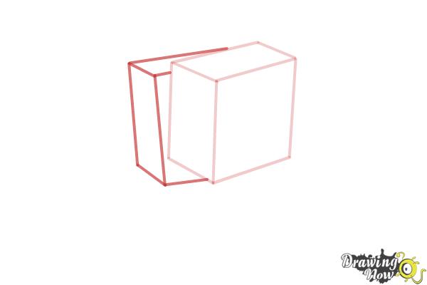 How to Draw a Minecraft Wolf - Step 4 How to Draw a Minecraft Wolf - Step 4