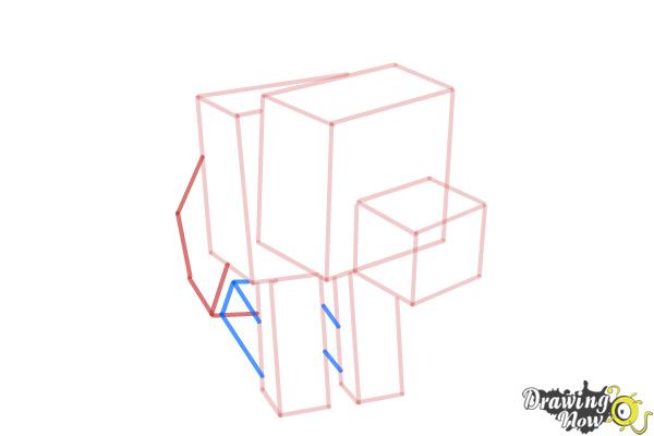 How to draw a wolf minecraft