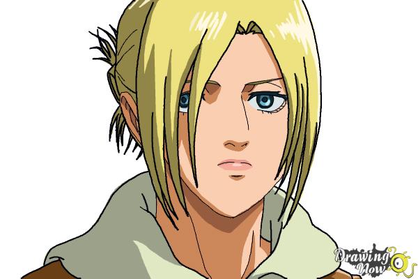 How to Draw Annie Leonhart from Shingeki No Kyojin - Step 16