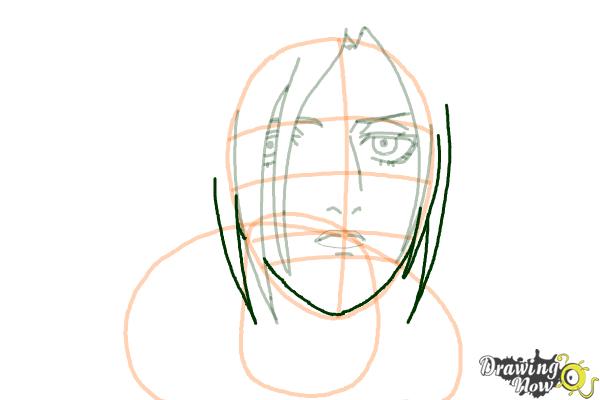 How to Draw Annie Leonhart from Shingeki No Kyojin - Step 9