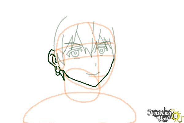 How to Draw Alibaba Saluja from Magi: The Labyrinth Of Magic - Step 10