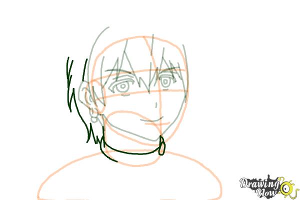 How to Draw Alibaba Saluja from Magi: The Labyrinth Of Magic - Step 11