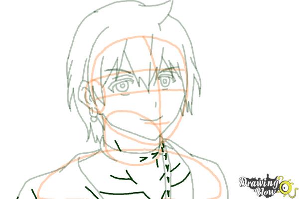 How to Draw Alibaba Saluja from Magi: The Labyrinth Of Magic - Step 14