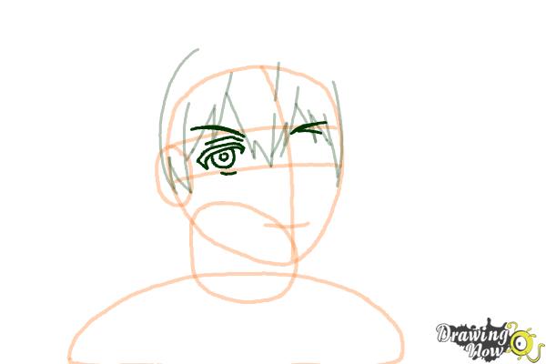 How to Draw Alibaba Saluja from Magi: The Labyrinth Of Magic - Step 8