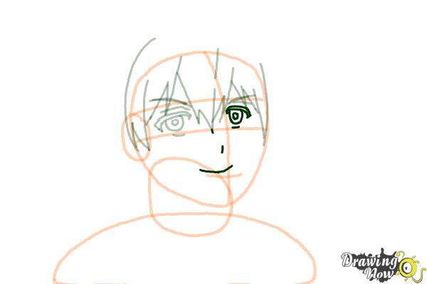 How to Draw Alibaba Saluja from Magi: The Labyrinth Of Magic - Step 9