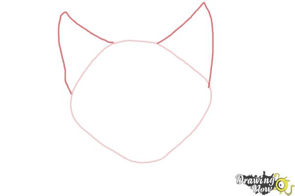 How to Draw a Realistic Kitten - Step 2 How to Draw a Realistic Kitten - Step 2