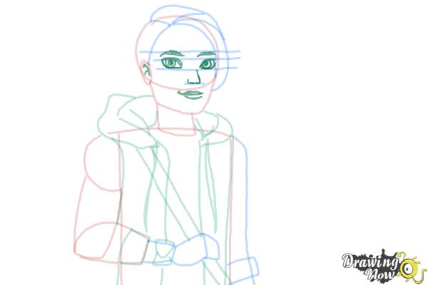 How to Draw Hunter Huntsman The Son Of The Huntsman from Ever After High - Step 10