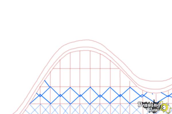 How to Draw a Roller Coaster For Kids - Step 5