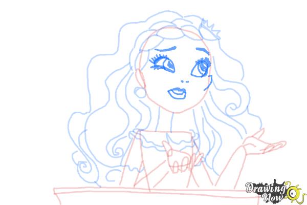 How to Draw Cedar Wood The Daughter Of Pinocchio from Ever After High - Step 9