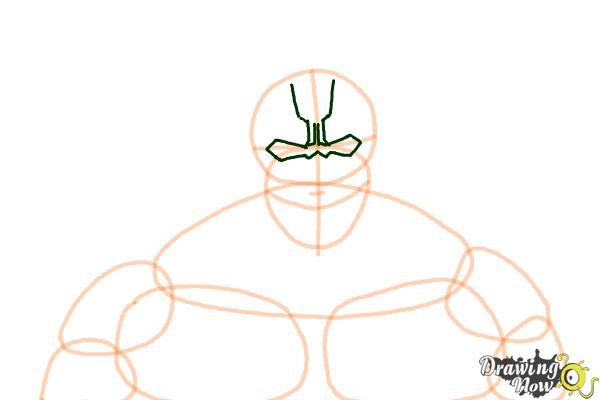How to Draw Armored Titan from Shingeki No Kyojin - Step 4 How to Draw Armored Titan from Shingeki No Kyojin - Step 4