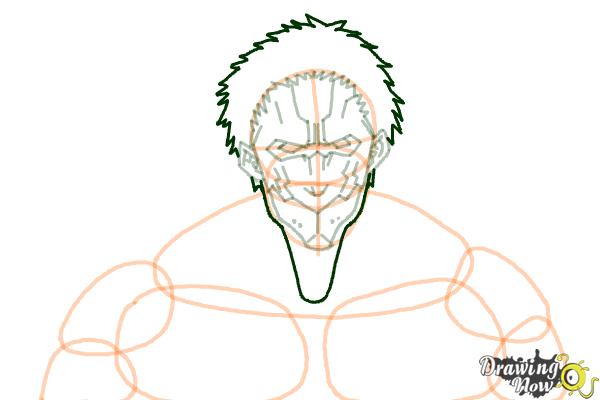 How to Draw Armored Titan from Shingeki No Kyojin - Step 7 How to Draw Armored Titan from Shingeki No Kyojin - Step 7