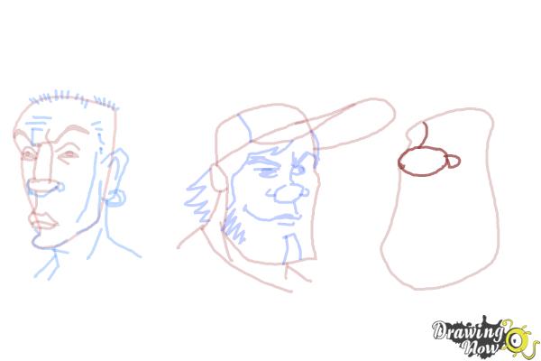 How to Draw Funny Faces - Step 15 How to Draw Funny Faces - Step 15
