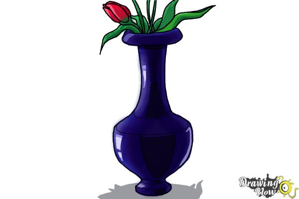 How to Draw a Vase - Step 11