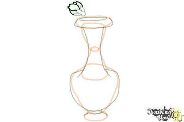 How to Draw a Vase - Step 7