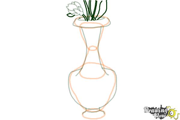 How to Draw a Vase - Step 8