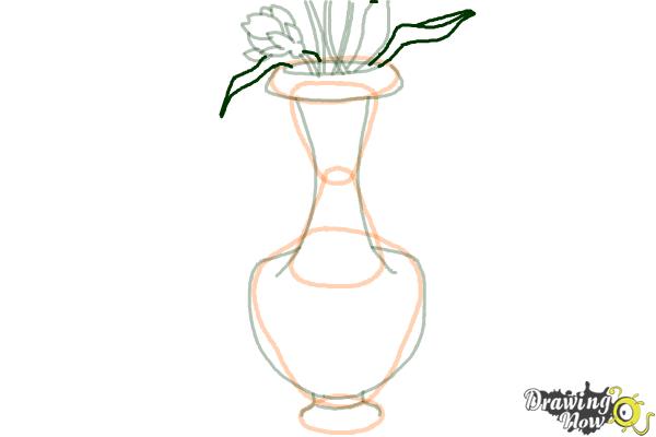 How to Draw a Vase - Step 9