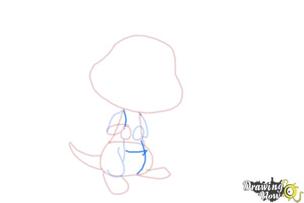 How to Draw a Kangaroo For Kids - Step 6