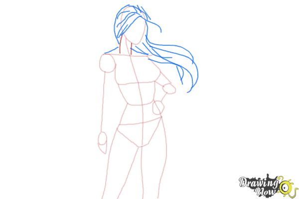 How to Draw a Woman Step by Step - Step 5