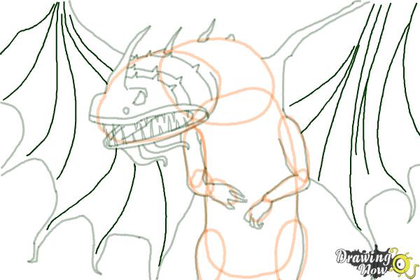 How to Draw a Flightmare Dragon from How to Train Your Dragon - Step 17