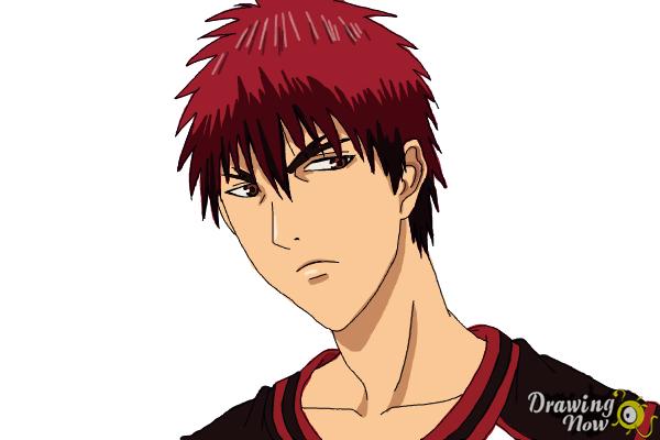 How to Draw Taiga Kagami from Kuroko'S Basketball - Step 12