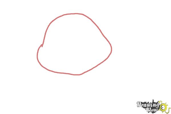 How to Draw a Hippo For Kids - Step 1