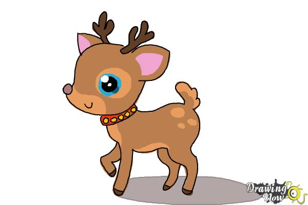 How to Draw a Deer For Kids - Step 10