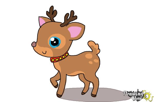 Cute Cartoon Deer Drawing Easy - jhayrshow