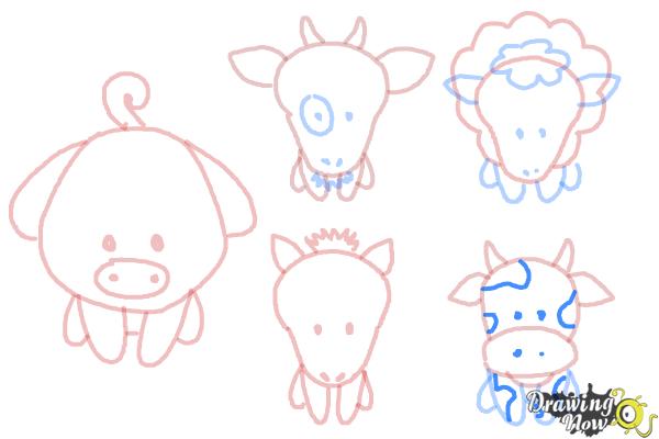 Farm Drawing Easy With Animals See More on | SilentTool Wohohoo