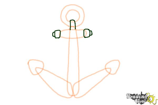 How to Draw an Anchor - Step 5