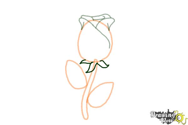 How to Draw a Rose Easy - Step 5