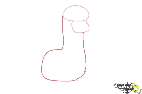 How to Draw a Llama For Kids - Step 2 How to Draw a Llama For Kids - Step 2