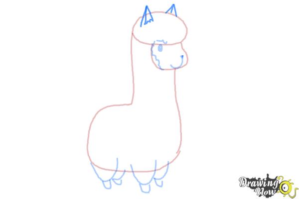 How to Draw a Llama For Kids - Step 5