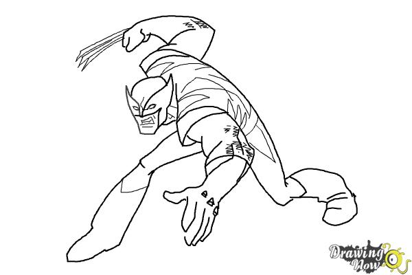How to Draw X Men - Step 9