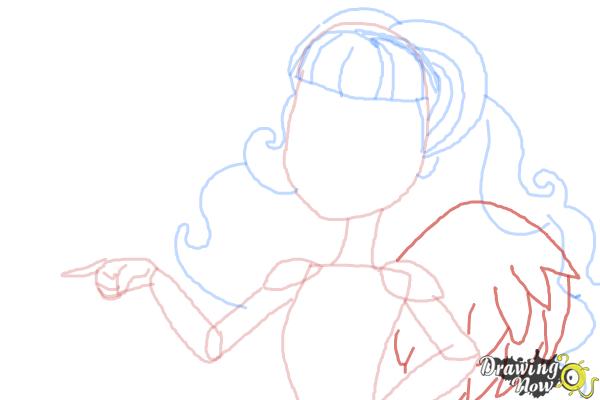 How to Draw C.A Cupid from Ever After High - Step 7