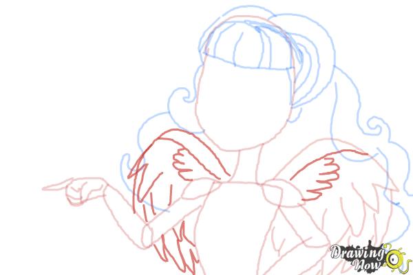 How to Draw C.A Cupid from Ever After High - Step 8