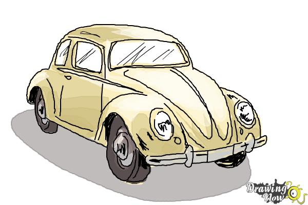 How to Draw a Volkswagen Beetle